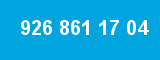 926 861 17 04 926 861 17 04